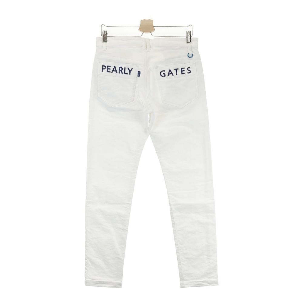 PEARLY GATES ゴルフパンツ サイズ4 ホワイト 白 中古 メンズ パーリーゲイツ PEARLY GATES パンツ 4(M) 白 ホワイト 訳
