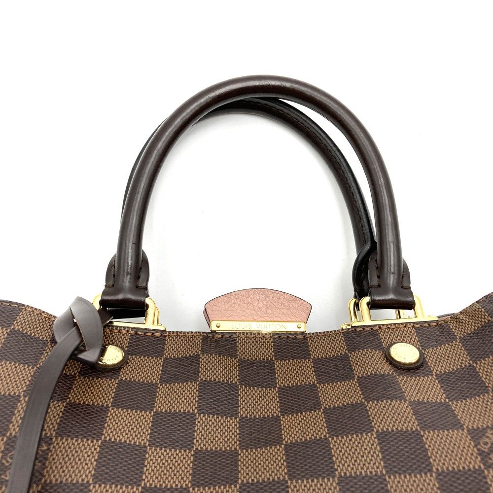 LOUIS VUITTON(ルイ・ヴィトン)N41674 ブリタニー ダミエ・エベヌ ハンドバッグ ショルダーバッグ 2way マグノリア  ブラウン×ピンク レザー レディース ウィメンズ ファッション 手提げ 肩掛け USED - メルカリ