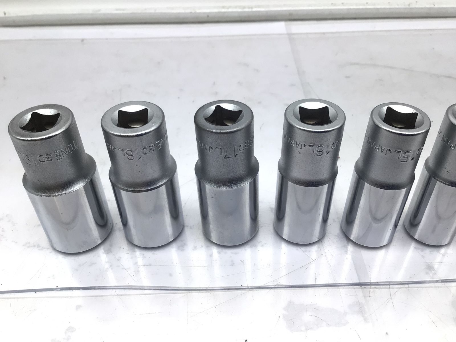 〇TONE トネ ソケット10点セット 3D8Lー19L ITVT4H7F5DPK エコツール笠寺店 M02