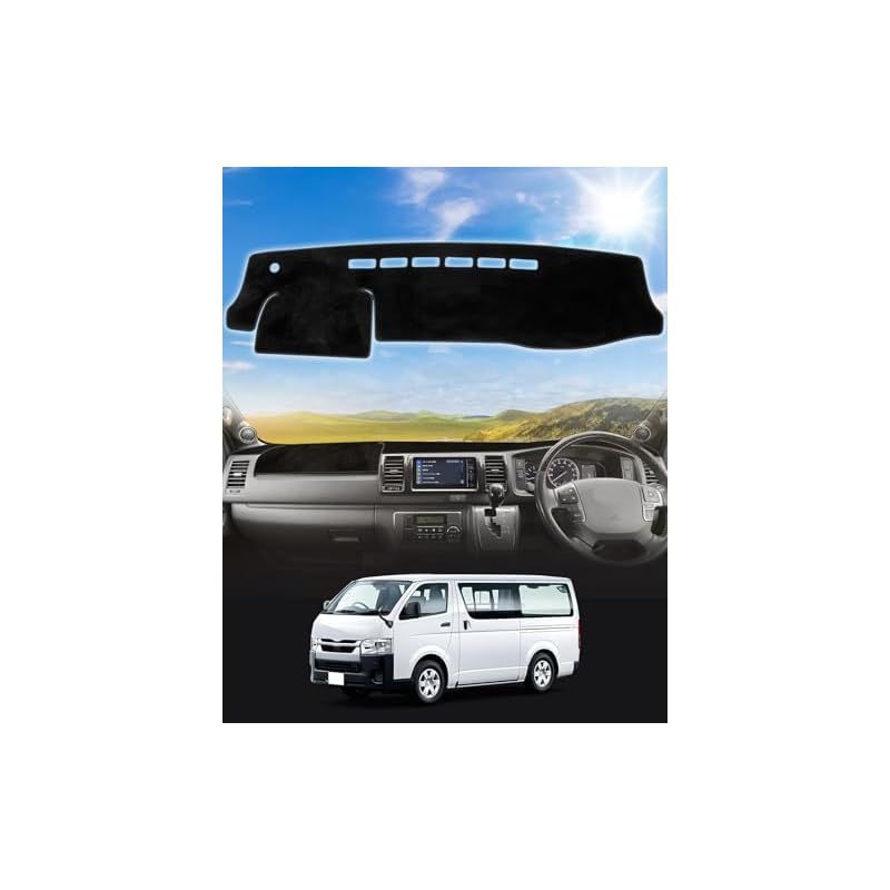 Cartist ハイエース 200系 に適用 ダッシュボードマット 標準ボディ用 車用 ダッシュボードカバー HAICE200 2004年8月-現行 フロントガラスへ映り込み軽減 日焼け防止 ハイエース 200系専用アクセサ