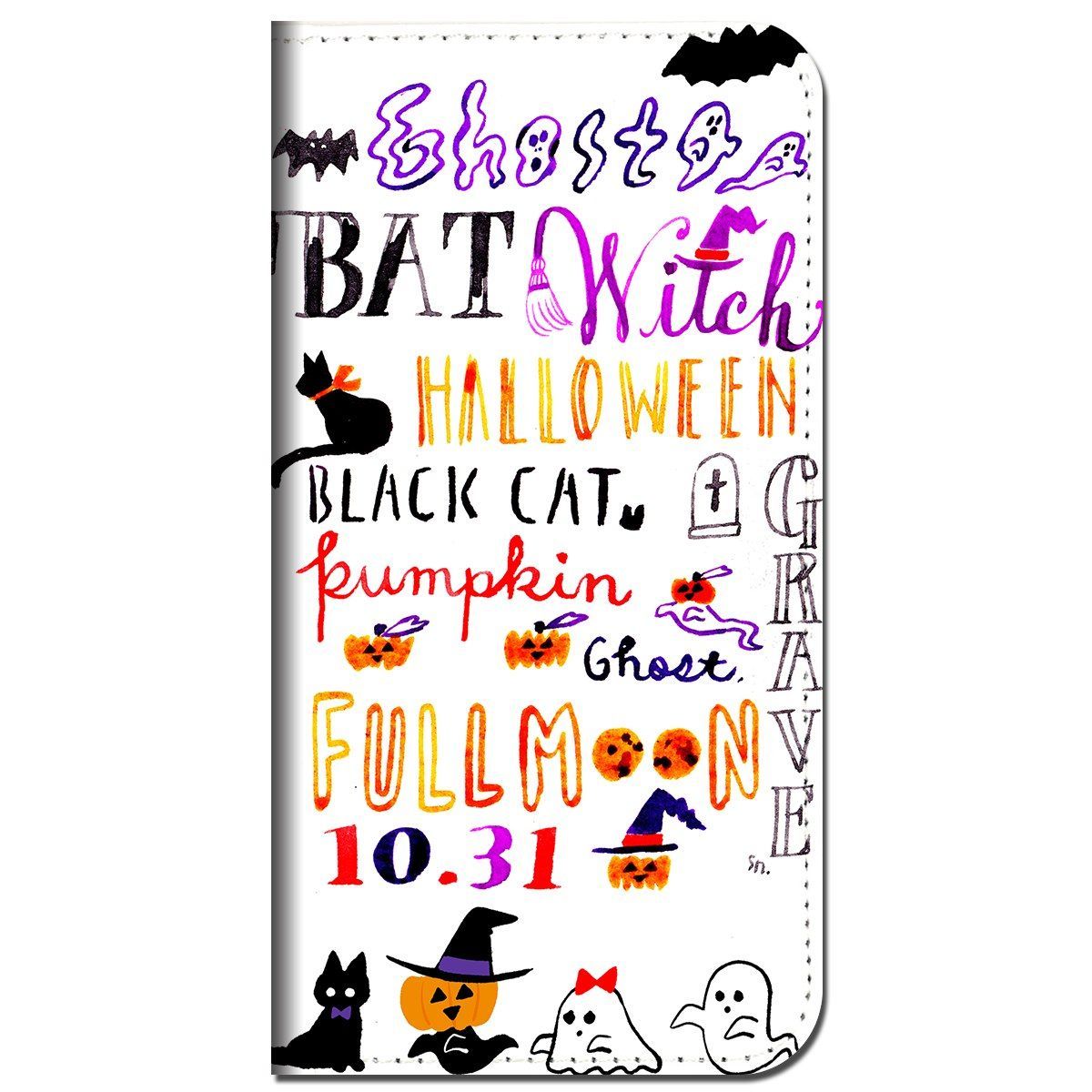 iPhone15 他 手帳型 ケース ハロウィン  iPhone SE 8 13 12 他 iPhone各機種対応可能 スマホケース  5r
