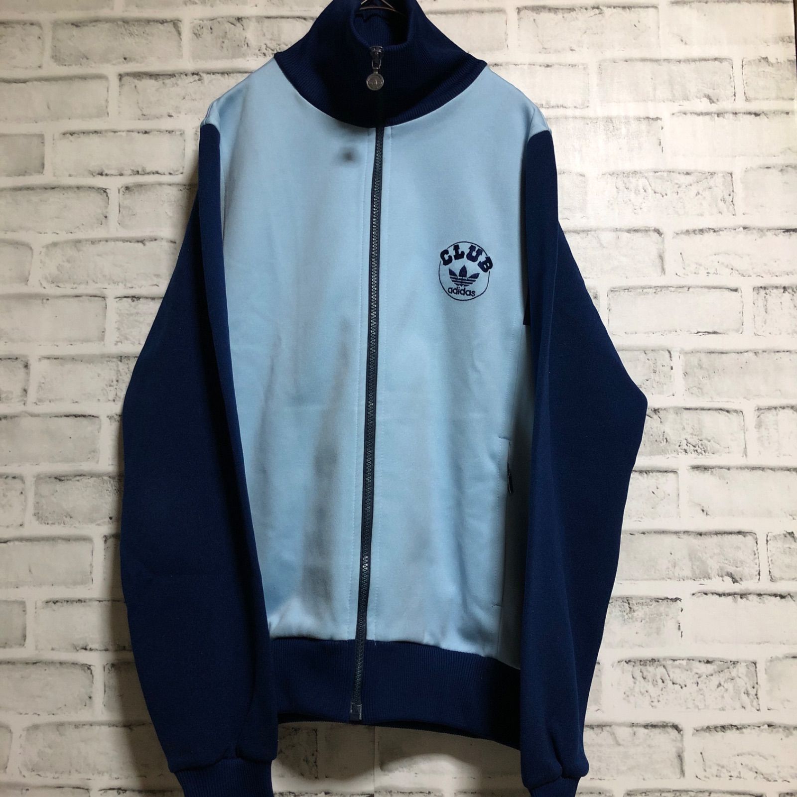 80s⭐️CLUB adidasトラックジャケット/ジャージ M 刺繍トレ