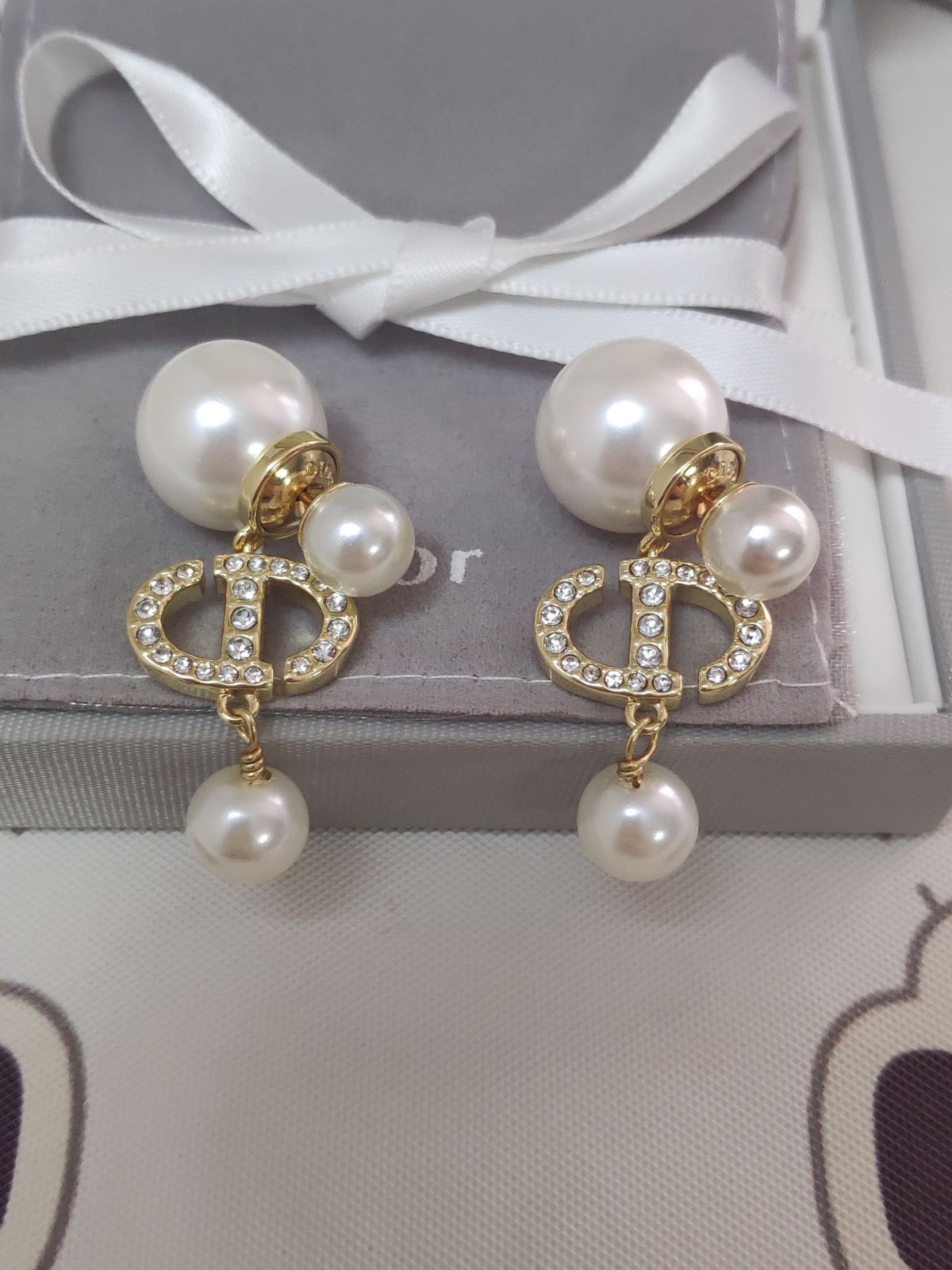 クリスチャンディオール✨Dior ピアス CDロゴ パールピアス
