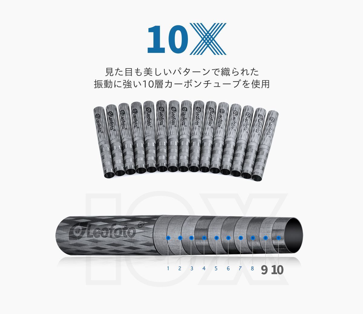 LO-324C レベリングセンターポール搭載カーボン三脚単品