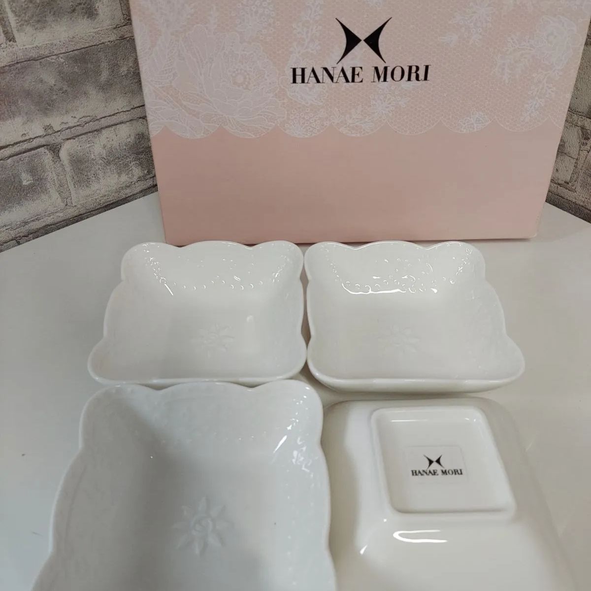 HANAE MORI スクエアオードブルセット ハナエモリ 森英恵 プレート