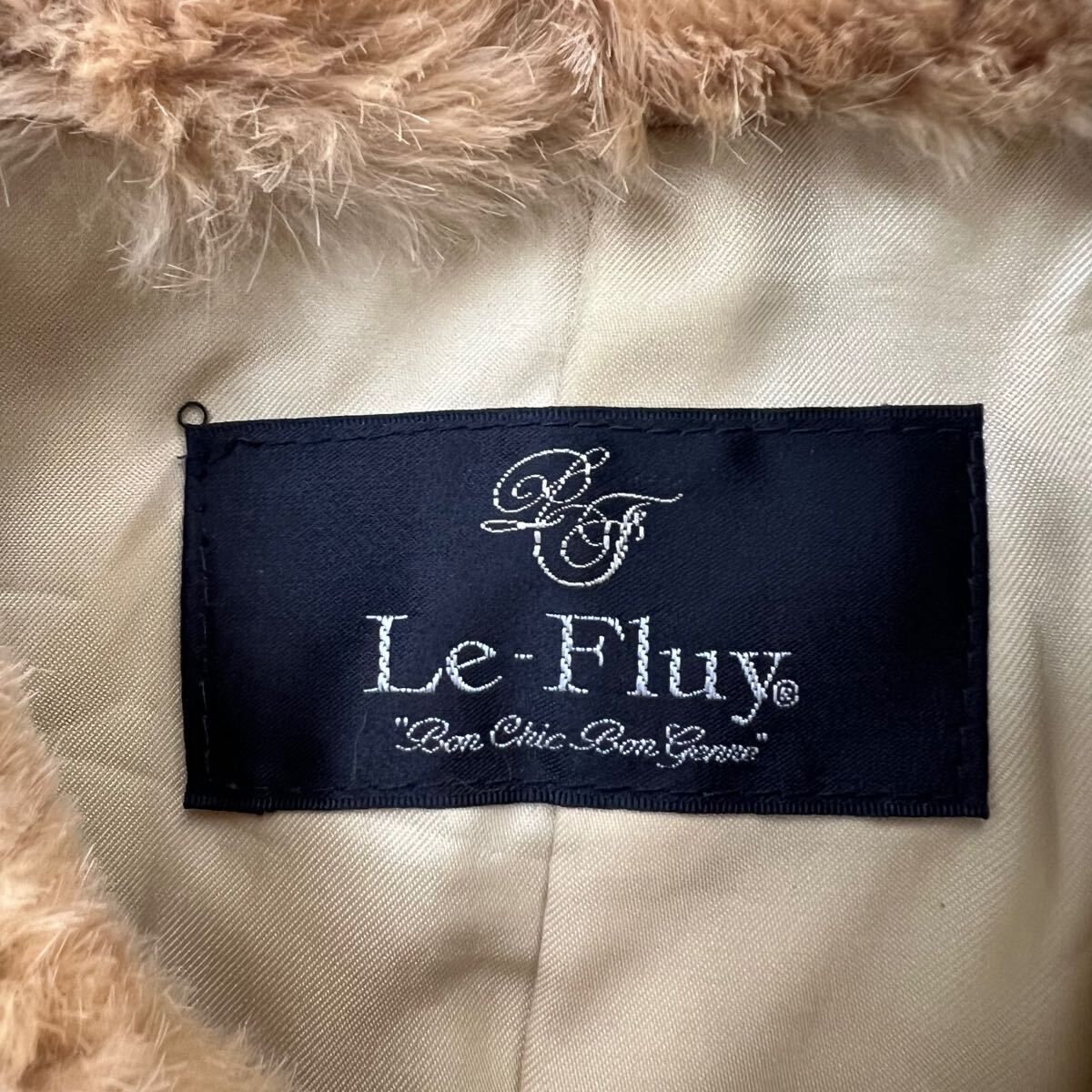 le-fluy ラビットファー 毛皮 ジャケット コート ブラウン レディース 
