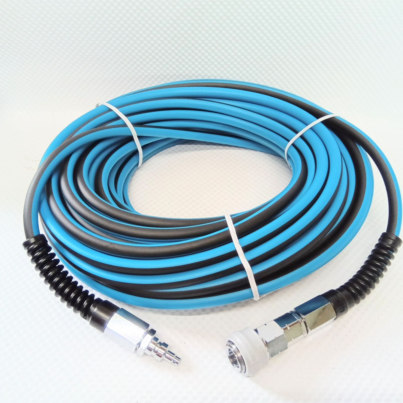 情熱高圧 ホース 6.0×10.0Φ 20M ブルーグリーン＆ブラック モデル