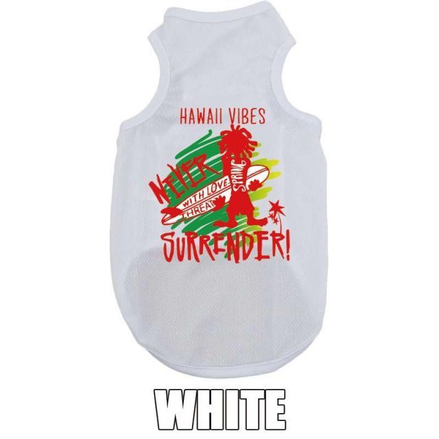 種類24:YELLOW/2XL ワンちゃん用プリントメッシュタンクトップ