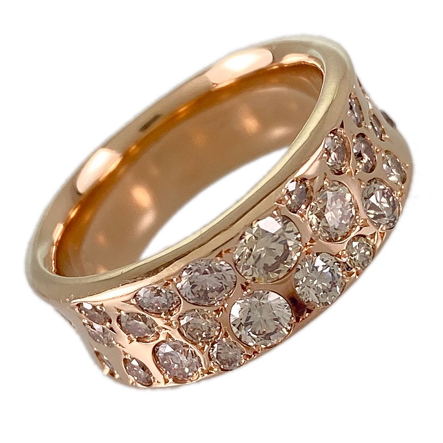 Kashikey カシケイ メランジェ ブラウン ダイヤ リング K18PG カシケイ KASHIKEY メランジェ 9号(49) K18PG ブラウンダイヤモンド 9