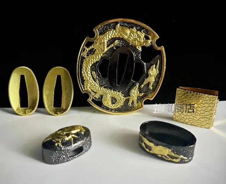 日本刀販売・買取の銀座長州屋 鍔｜雲龍図鐔 銘 長州知