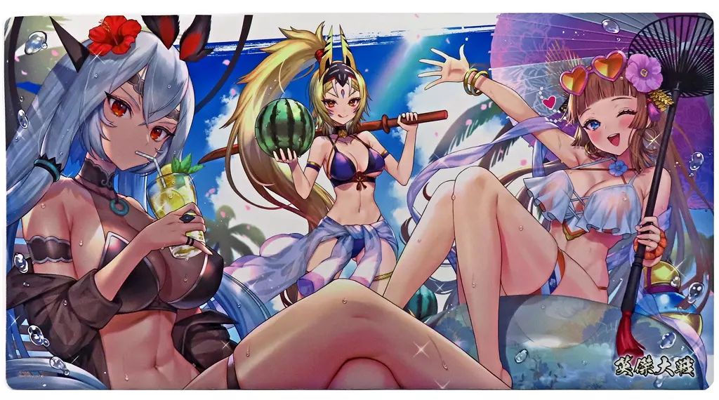 【税込】 中古】デスクマット 艶夏 オリジナルデスクマット 「英傑大戦 六 その他