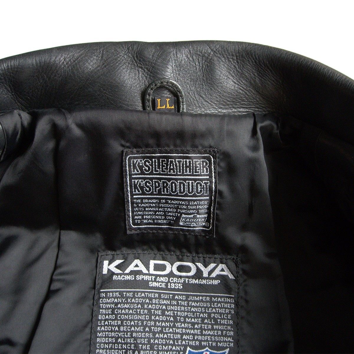 美品/ビッグサイズ】KADOYA【ダブルライダースジャケット】LL 美品/ビッグサイズ】KADOYA【ダブルライダースジャケット】LL