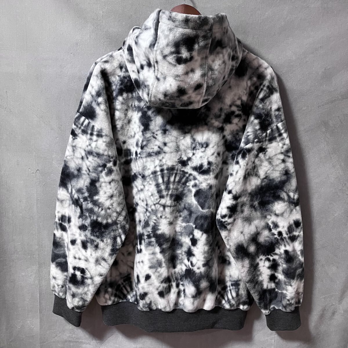 QUOLT クオルト DYED-FLEECE ZIP-PARKA ポリエステル タイダイ染め