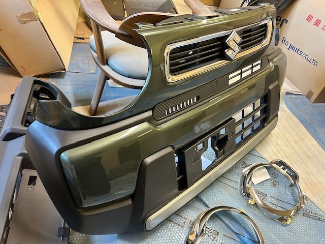 スズキハスラー用ヘッドランプリムフロントグリルガーニッシュセット