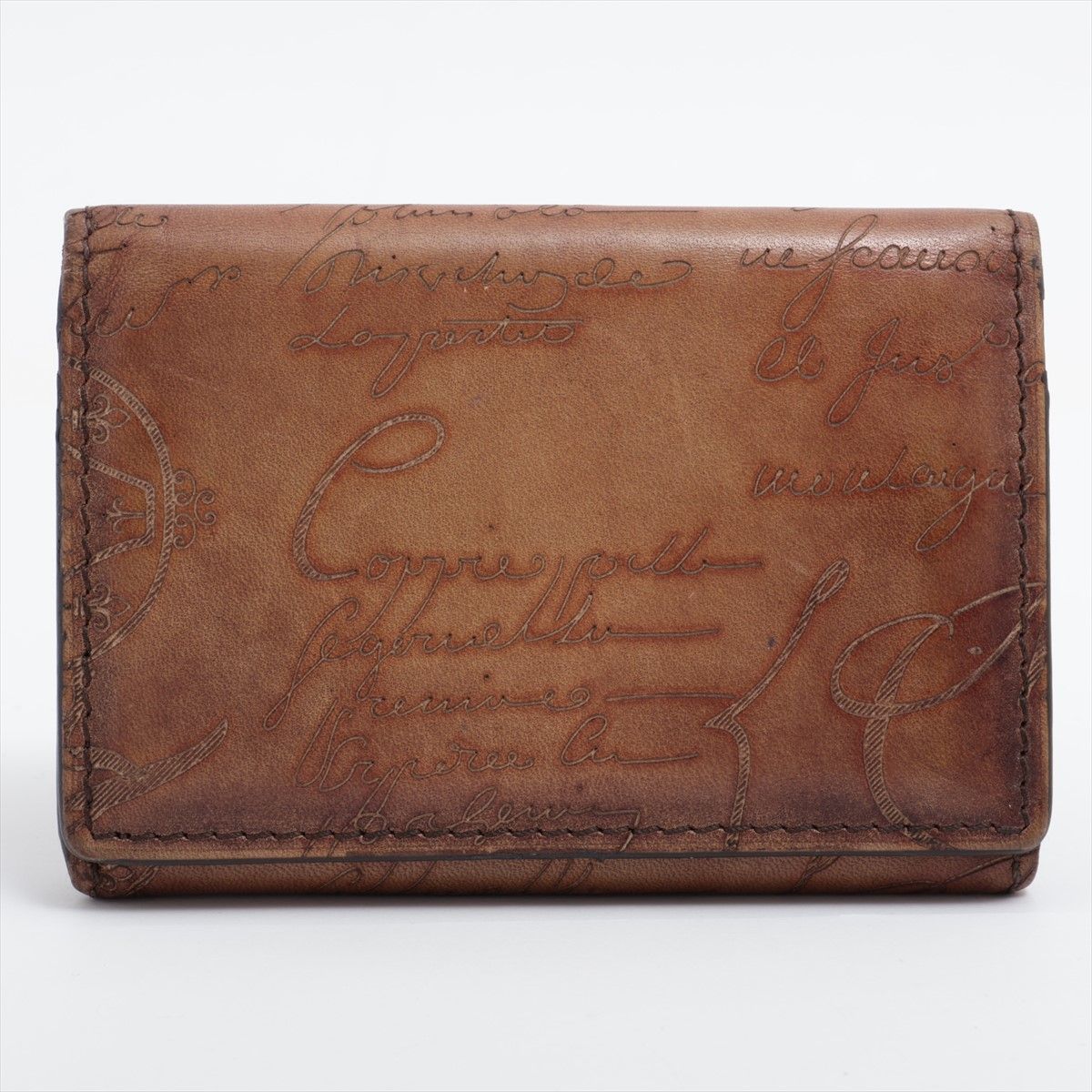 ベルルッティ　名刺入れ　インブイア　カリグラフィ　ダークブラウン 中古・古着通販】Berluti (ベルルッティ) インブイア カリグラフィ