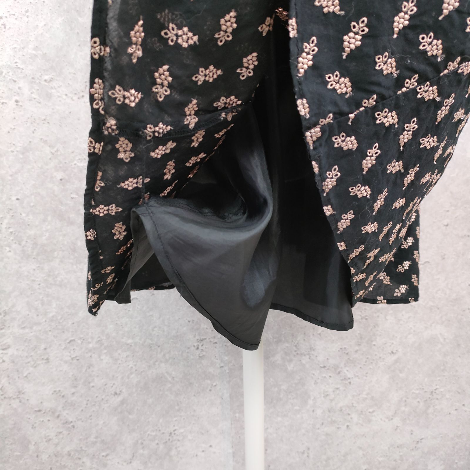 ✨JILL STUART✨ ジルスチュアート パフスリーブ ワンピース 刺繍 S 