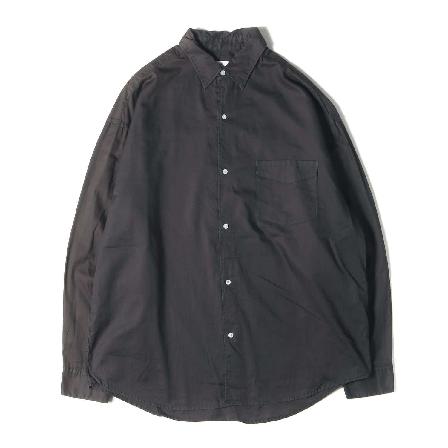 Ron Herman ロンハーマン シャツ サイズ:M / 24AW ドレス シャツ (4020700080) / RHC / チャコール / トップス カジュアルシャツ 長袖【メンズ】【中古】
