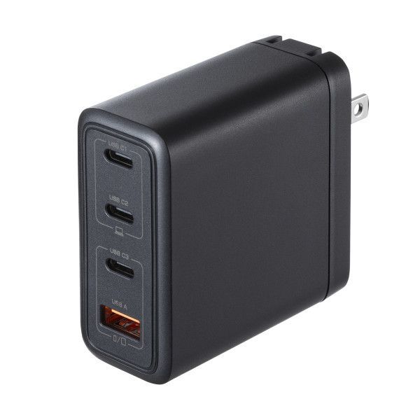7営業日以内発送 サンワサプライ ACA-PD104BK USB PD対応AC充電器 PD100W C×3＋A×1 ACAPD104BK 沖縄離島販売不可