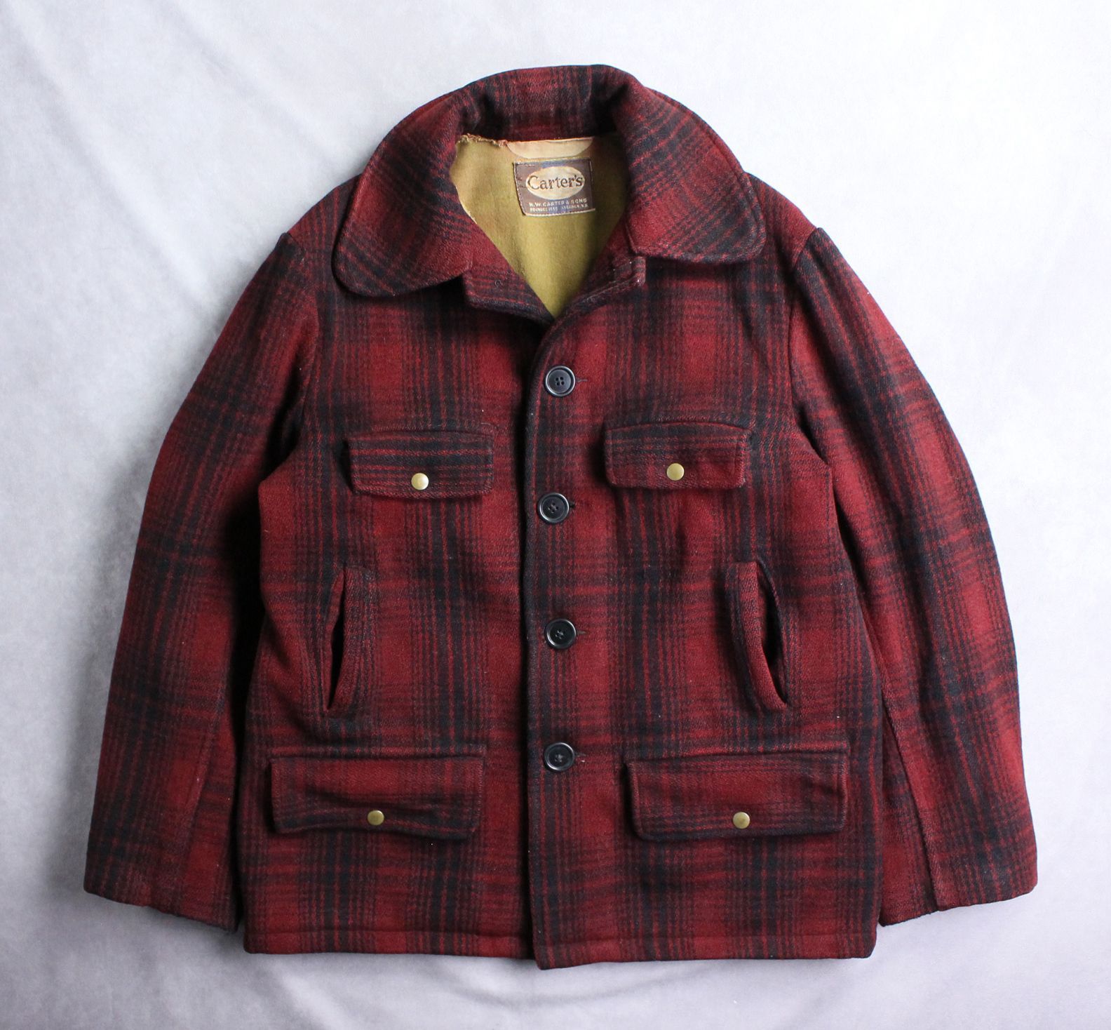 CARTER'S】50s 肉厚ウール マッキーノジャケット ハンティング