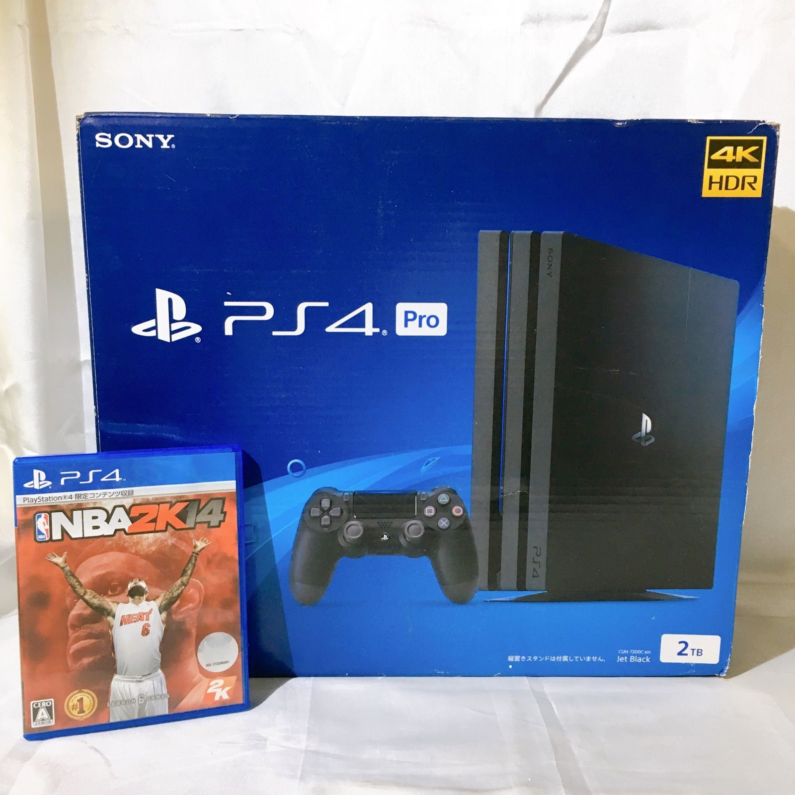 中古 SONY PS4 PlayStation4 Pro CUH-7200C BO1 ジェットブラック 2TB