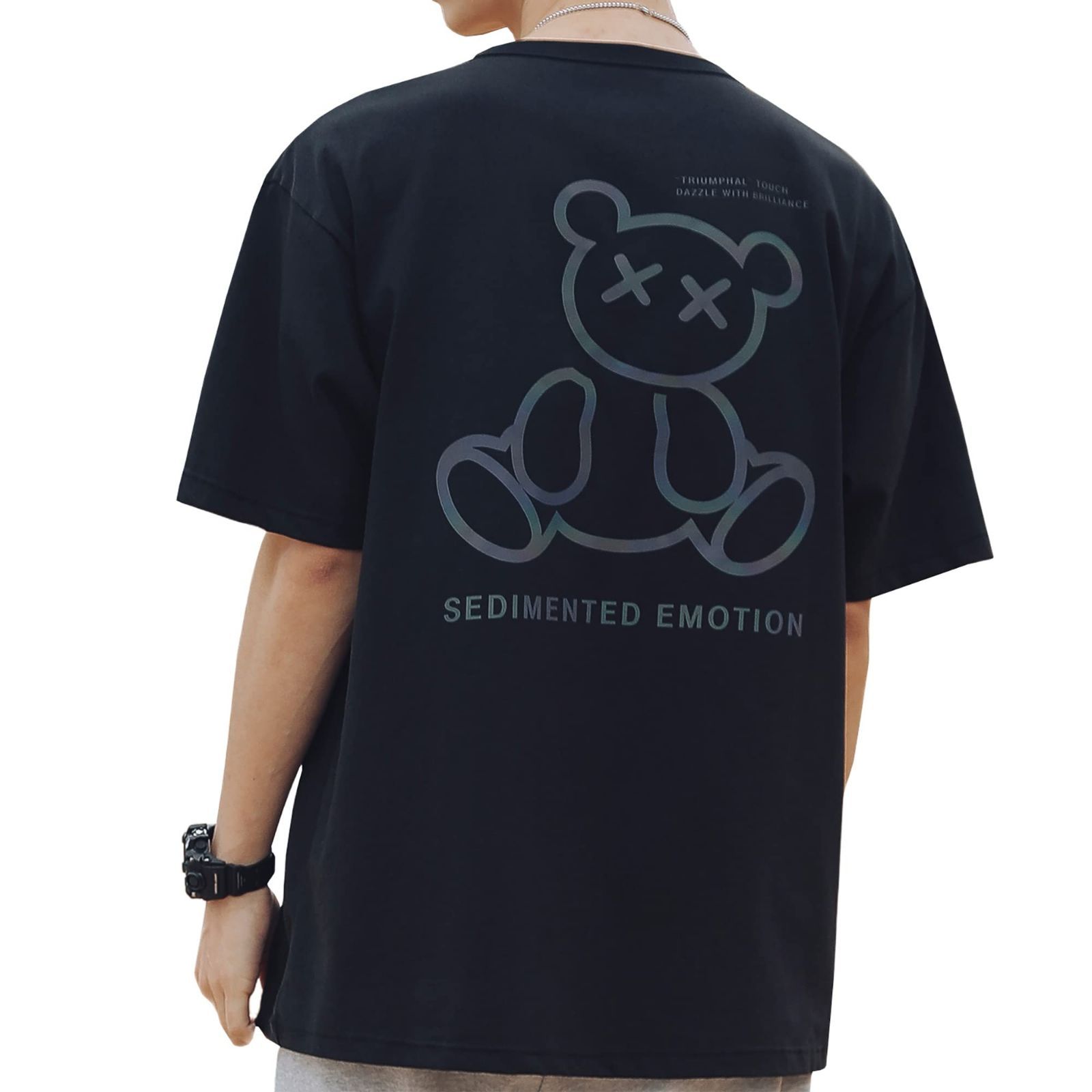 メンズデザインTシャツおしゃれ夏かっこいい Easykode] Tシャツ メンズ 半袖 夏服 かわいい ティーシャツ