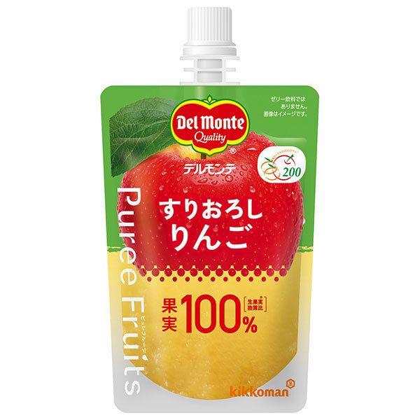 デルモンテ ピュレフルーツ すりおろしりんご 110gパウチ×30本入× 2ケース | 送料無料 飲料 すりおろし 果汁 果実 りんご