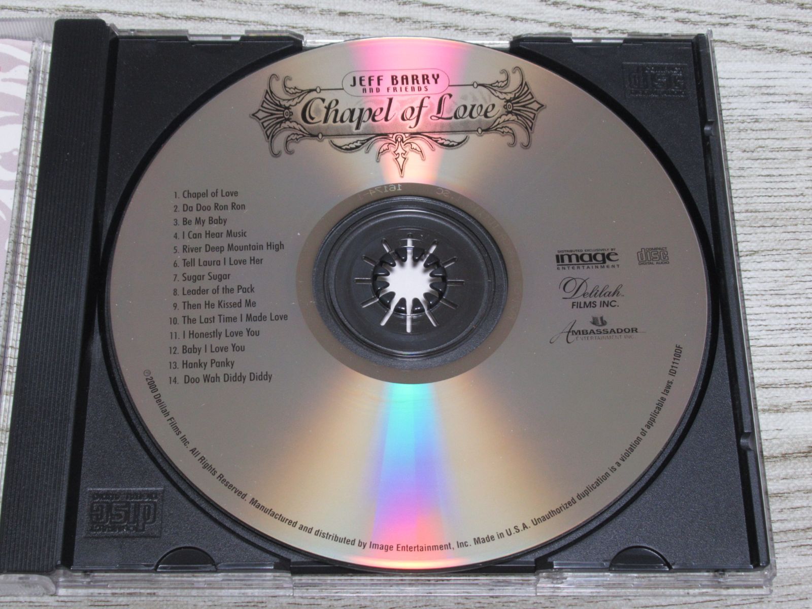 CD JEFF BARRY u0026 FRIENDS CHAPEL OF LOVE 全14曲 ジェフ・バリー ロニー・スペクター ブライアン・ウィルソン  クリスタルズ 他 - メルカリ