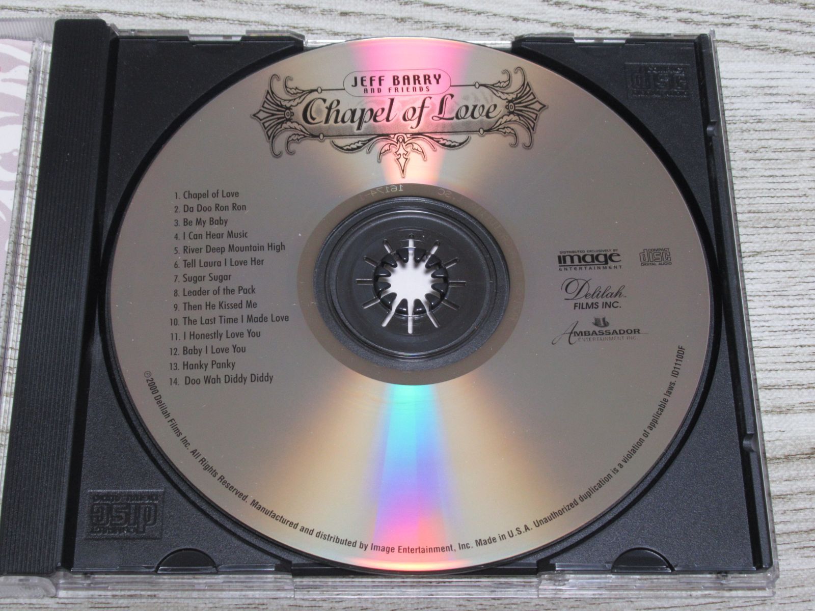 CD JEFF BARRY & FRIENDS CHAPEL OF LOVE 全14曲 ジェフ・バリー