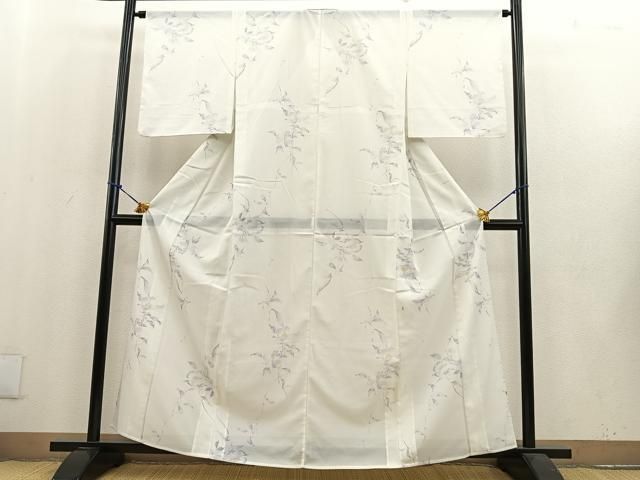 【専用ページ】小紋 3464.3316 平和屋着物＊夏物 小紋 絽 手描き 枝花文 洗える着物 BAAT0259pk 着物通販