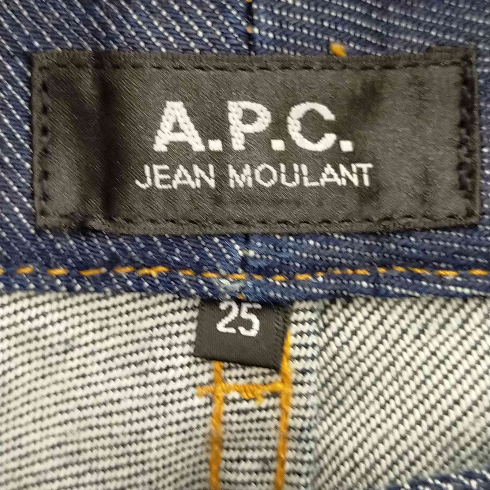 アーペーセー A.P.C. JEAN MOULANT INDIGO STRETCH デニムパンツ レディース US：25