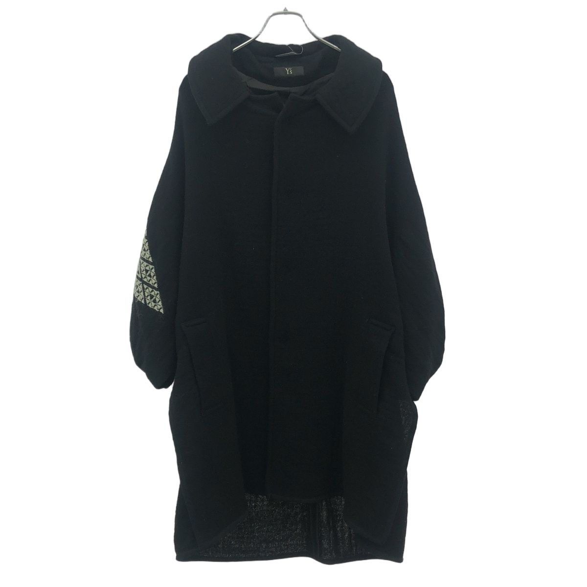 Y s ワイズ 18AW マルチファブリックデザインコート YV-C05-133 ブラック 2