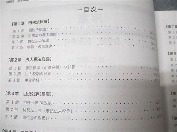 CPA会計学院 公認会計士講座 租税法 速習講義 速習レジュメ1～6