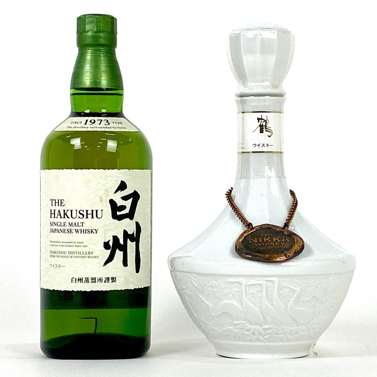 大阪府配送限定 ニッカ 鶴 白陶器 750ml 箱付