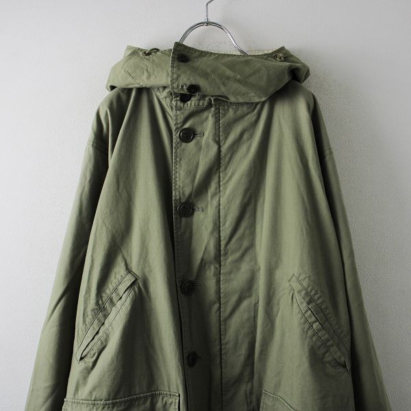 j.s.luxe chimala チマラ コットン ミリタリー フーデッドコート M 