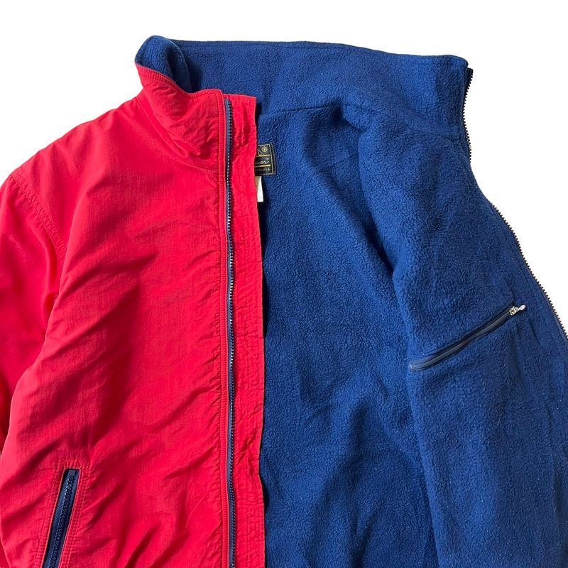 80s USA製 黒タグ Eddie Bauer フリース ライナー ナイロン シェル