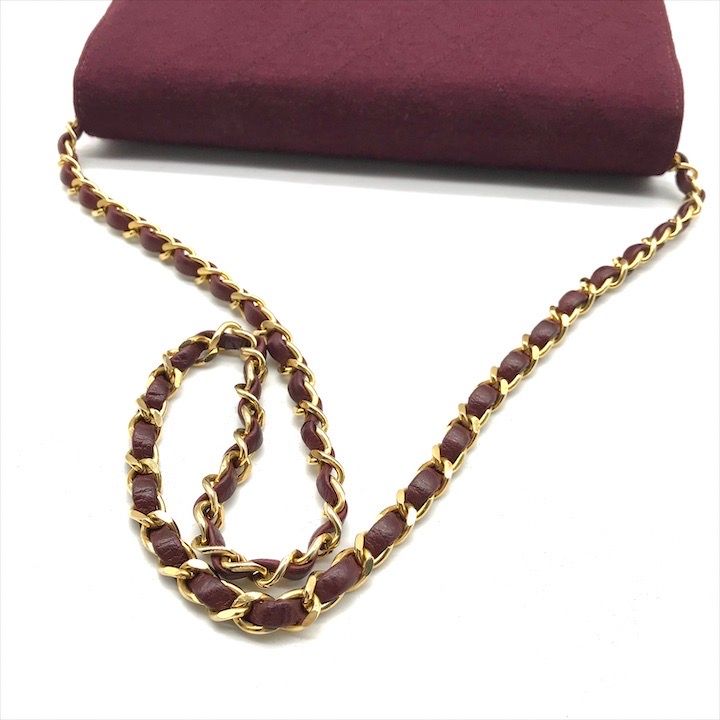 美品 CHANEL シャネル ココマーク マトラッセ コットン プッシュ