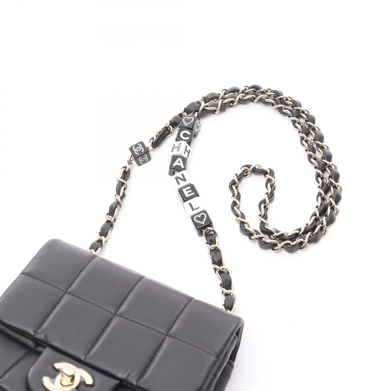 シャネル チョコバー ミニ フラップ バッグ CHANEL （未使用 展示品）シャネル チョコバー ミニ フラップ