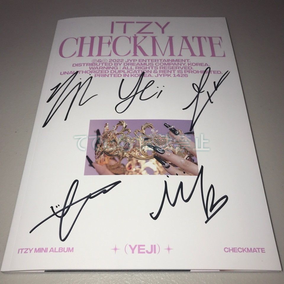 ITZY 直筆サイン「CHECKMATE」Standard Edition