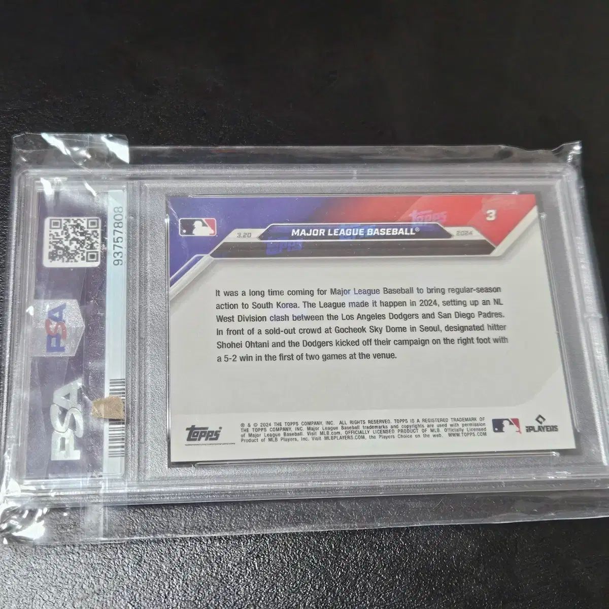 2025 ソウルシリーズ 大谷 おおたに PSA10 TOPPS トップス 今すぐ カード