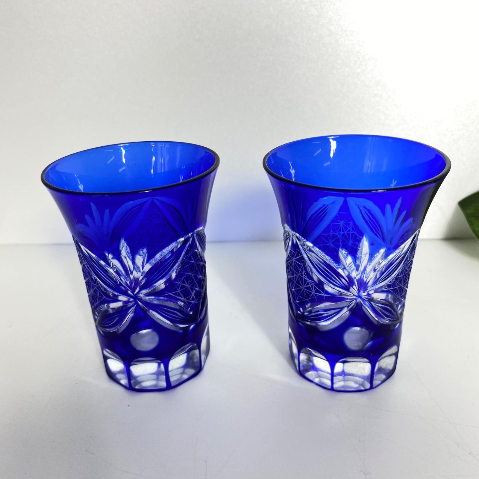江戸切子 伝統工芸 カップ 2個セット 切子グラス ペアセット 切子 2個セット カットガラス 伝統工芸風
