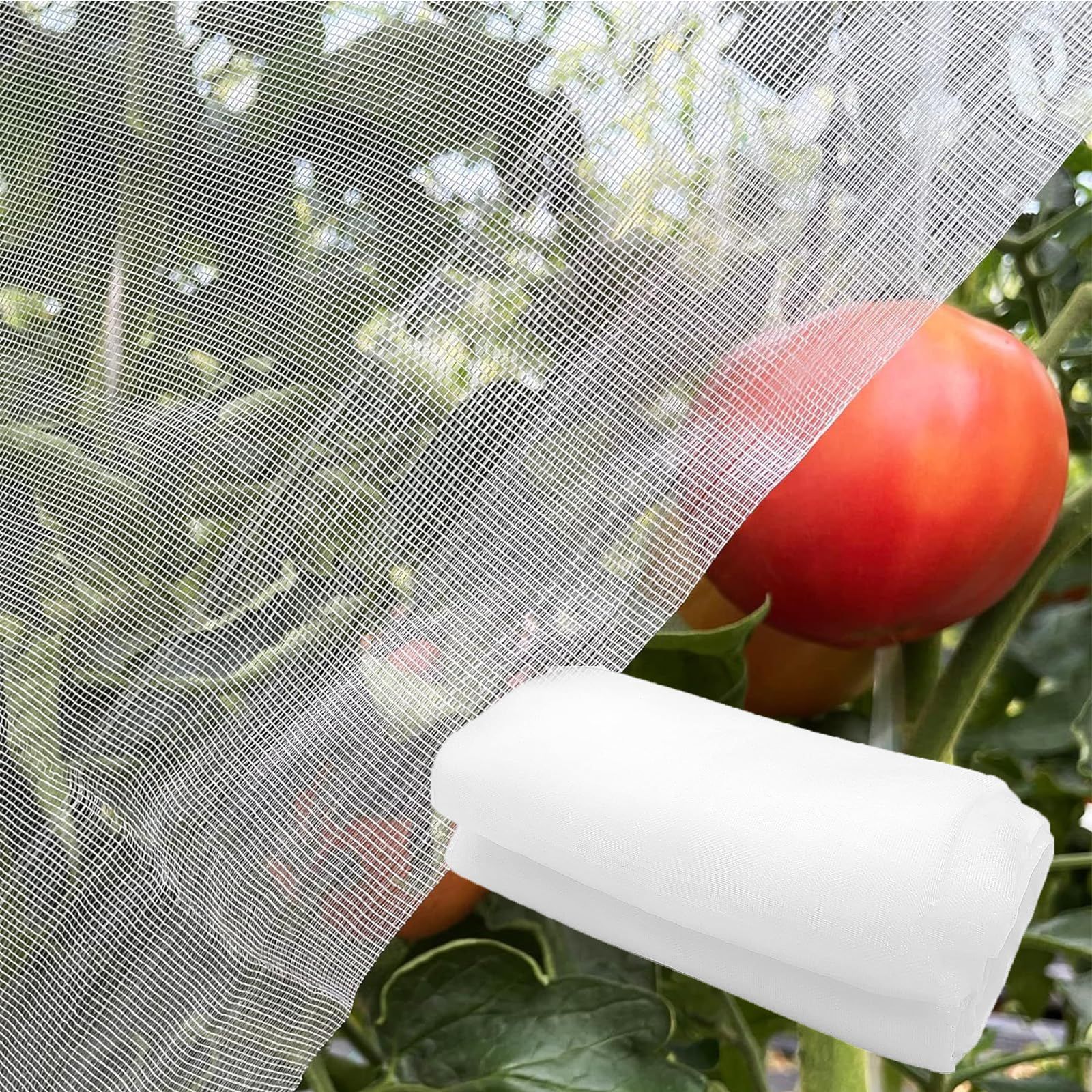 Phyxiul 防虫ネット 防鳥ネット 園芸用ネット 鳥害対策 防鳥防獣網 鳥除け 野菜栽培 家庭菜園 畑 野菜 虫鳥除け網 通気性 虫除けネット 透明色 2.5 m×3 m