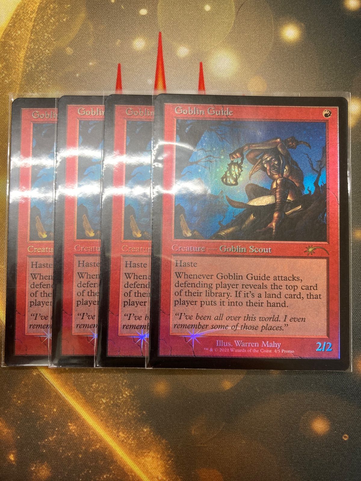MTG ゴブリンの先達 英語 プロモ foil 4枚セット - メルカリ