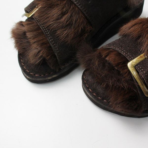 L'Appartement×CAMINANDO アパルトモン別注 カミナンド FUR SANDAL ...