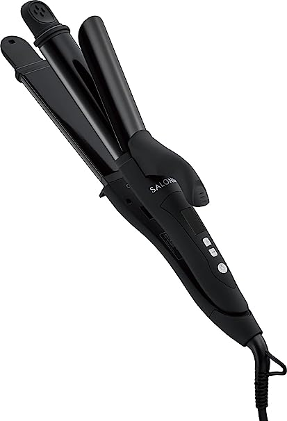 ブラック 32mm SALONIA サロニア 2WAYストレートu0026カールヘアアイロン 32mm プロ仕様220℃ ブラック SL-002A  ::40675