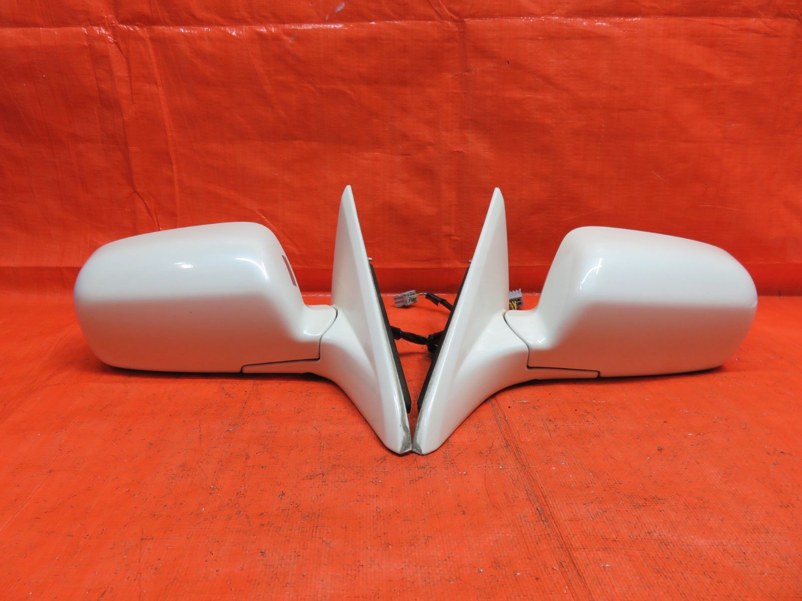 LA1853 動作OK ホンダ GH-CH9 アコードワゴン ドアミラー/左右 サイドミラー/純正 白ホワイト系 / CF6 CF7 CL2