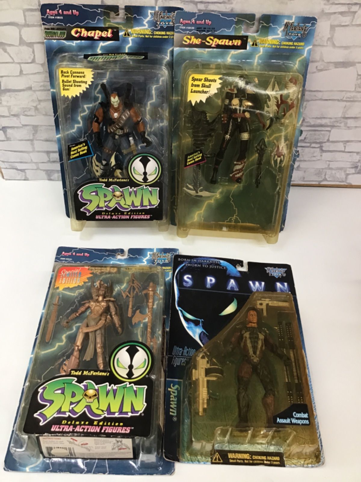 スポーン　フィギュア　まとめ売り スポーンSPAWNシリーズ5 ウルトラアクションフィギュア4体セット