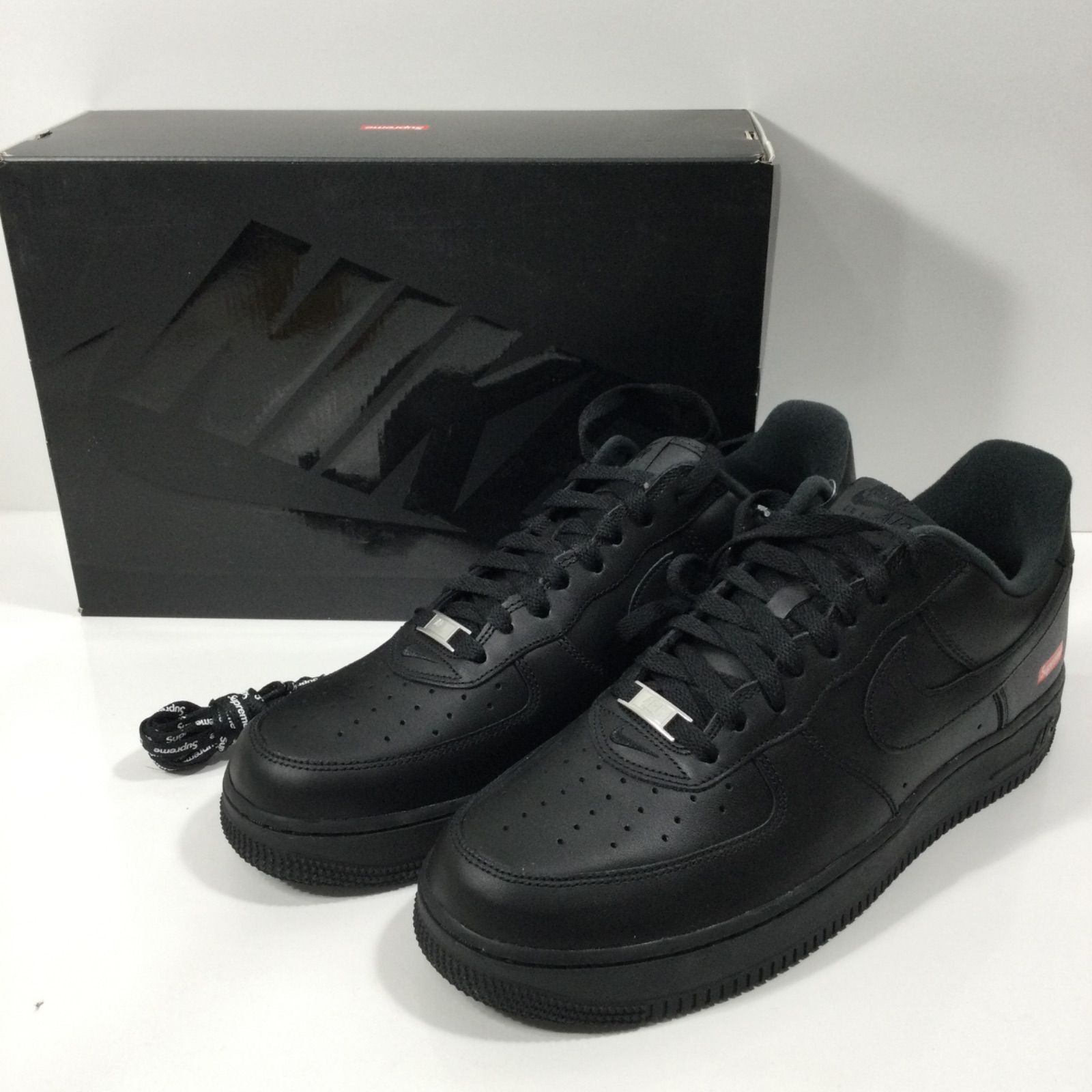 美品】NIKE×Supreme ナイキ×シュプリーム AIR FORCE 1 LOW BLACK 