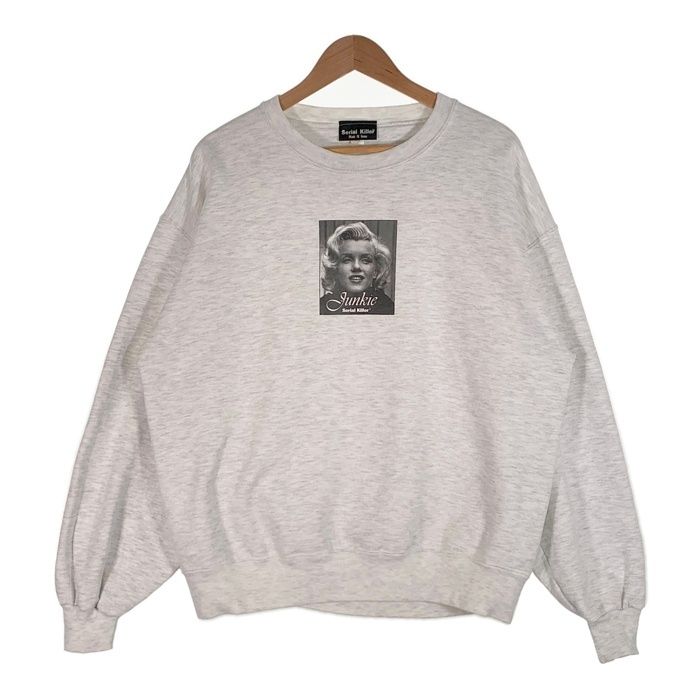 Serial Killer シリアルキラー Junkie マリリンモンロー フォトプリント スウェットクルーネック オートミール Size L Serial Killer シリアルキラー Junkie マリリンモンロー フォト