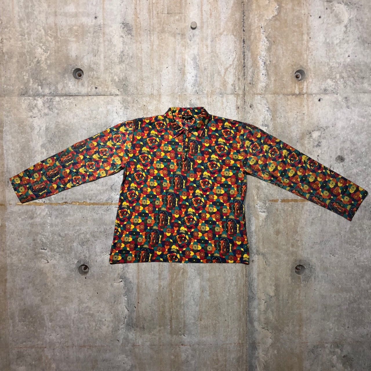 COMME des GARCONS HOMME PLUS(コムデギャルソンオムプリュス) 01AWサイケ期ハーフジップウールオーバー PC-T007  表記なし(M～L程度) ミックス AD2001 - メルカリ