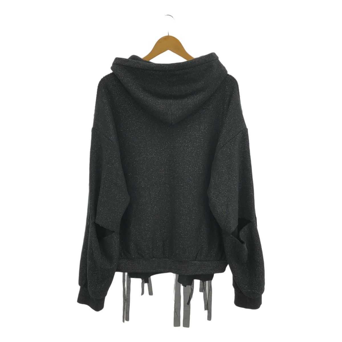 【新品】  Midorikawa / ミドリカワ | 2023SS | LAME SWEAT PARKA ラメミックス スウェットジップパーカー | L | BLACK LAME / ブラックラメ | メンズ 新品】 Midorikawa / ミドリカワ | 2023SS | LAME SWEAT PARKA ラメ